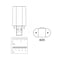 Feit Electric Feit Linear PL G23 LED Tube Light Soft White 9 Watt Equivalence 1 pk BPPL9827LDG2HDR - alternate 3